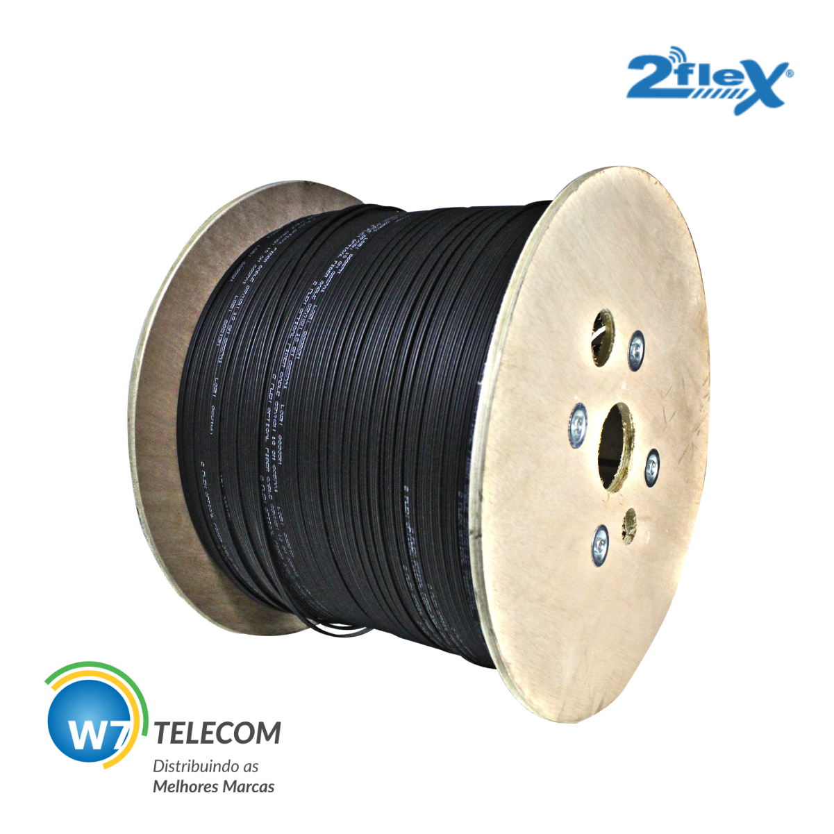 Fibra bobina Drop com 1000m 2Flex