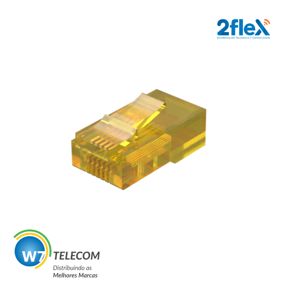 Conector Rj45 Gold Kit 100 Peças.