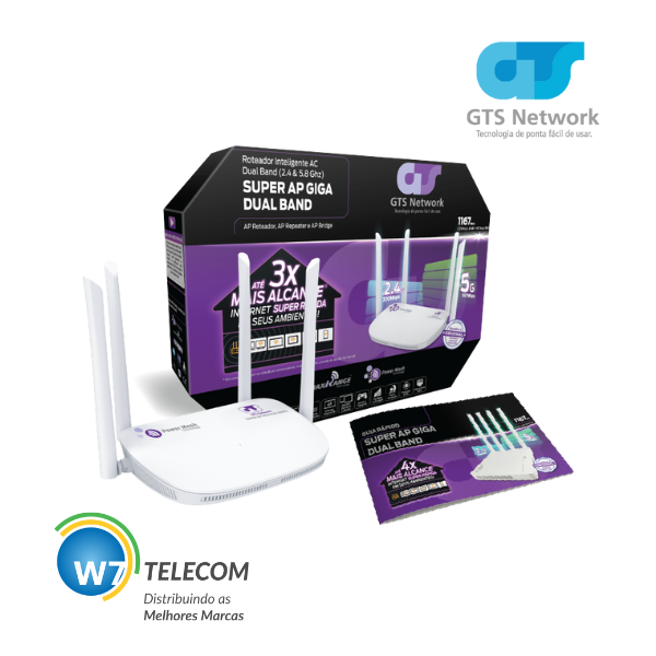 Roteador Inteligente AC Dual Band 2.4G e 5.8G