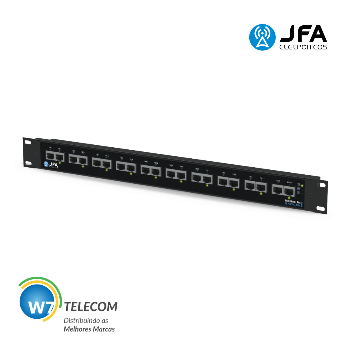Patch Panel 10p Giga JFA