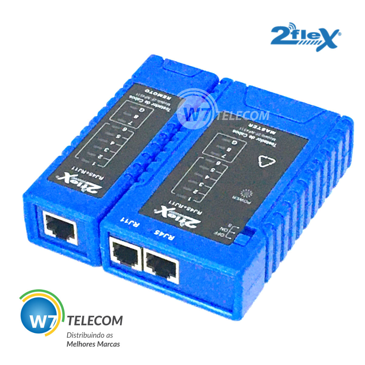 Testador de Cabos RJ45-RJ11